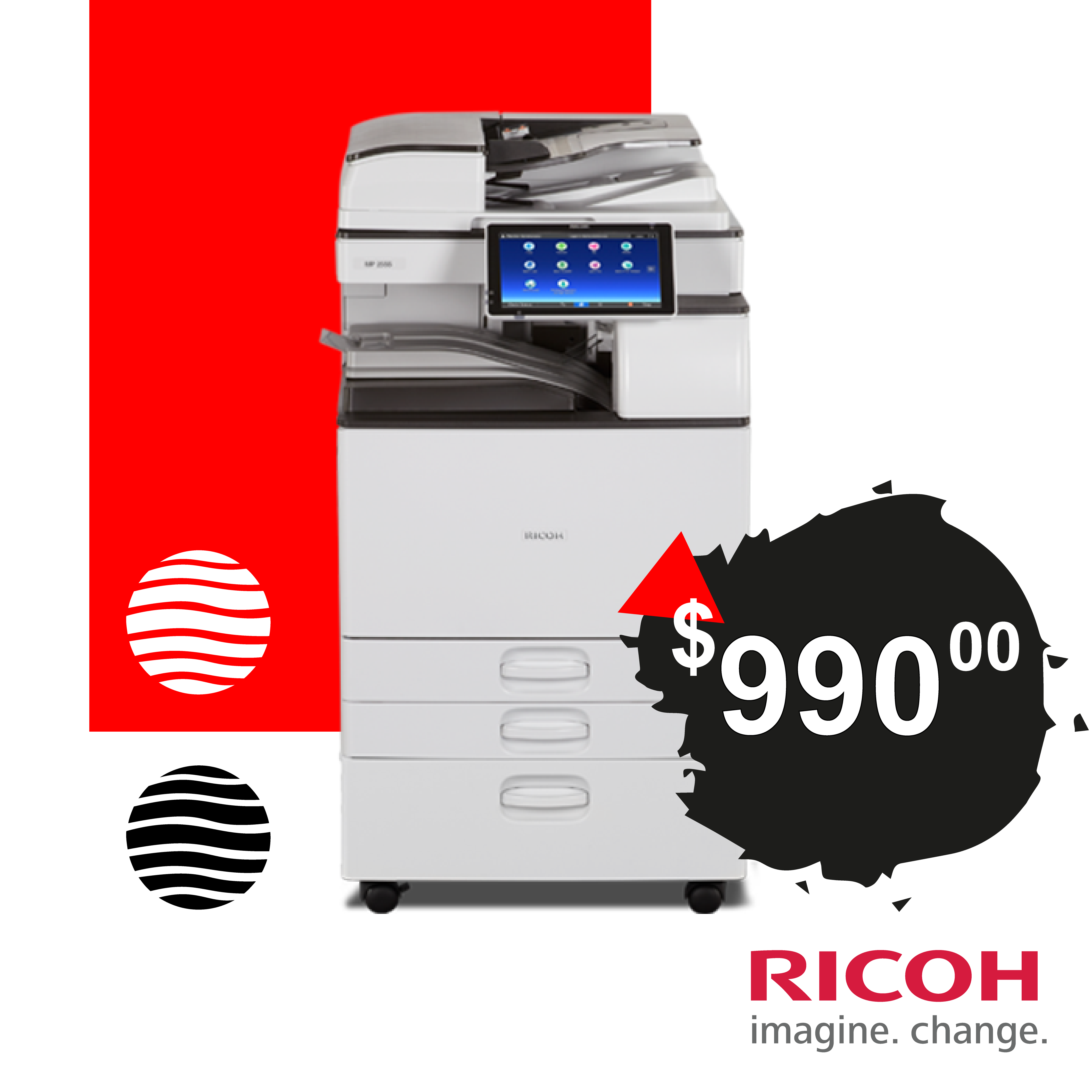 Impresora Fotocopiadora Multifuncion A4 Oficio A3 Ricoh IM 2500 (Ex MP 2555  2554)